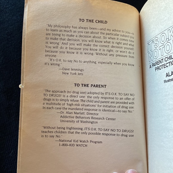 VTG “ It’s O.K. To Say No To Drugs Paperback Book! - Picture 4 of 6